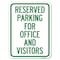 Signmission Parking Reserved Parking for Office and Visitors Rust Proof Parking, A-1824-23360 A-1824-23360 - alternate 1